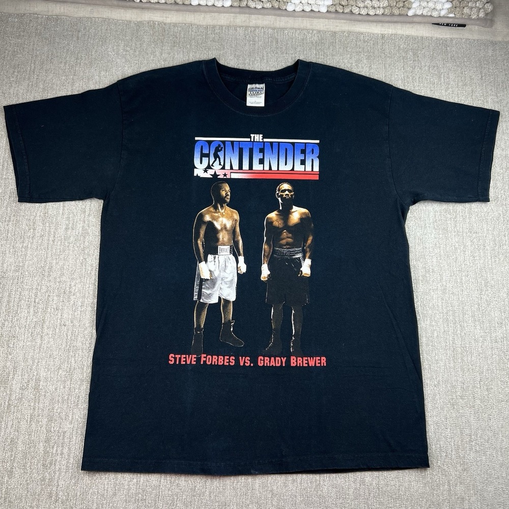 The Contender 2006 Steve Forbes vs Grady‎ Brewer Boxing T Shirt Adult Large RARE